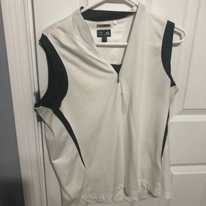 Adidas sleeveless woman’s golf top size L